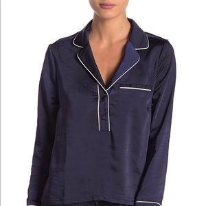 CODEXMODE Satin Boyfriend Button Down Shirt